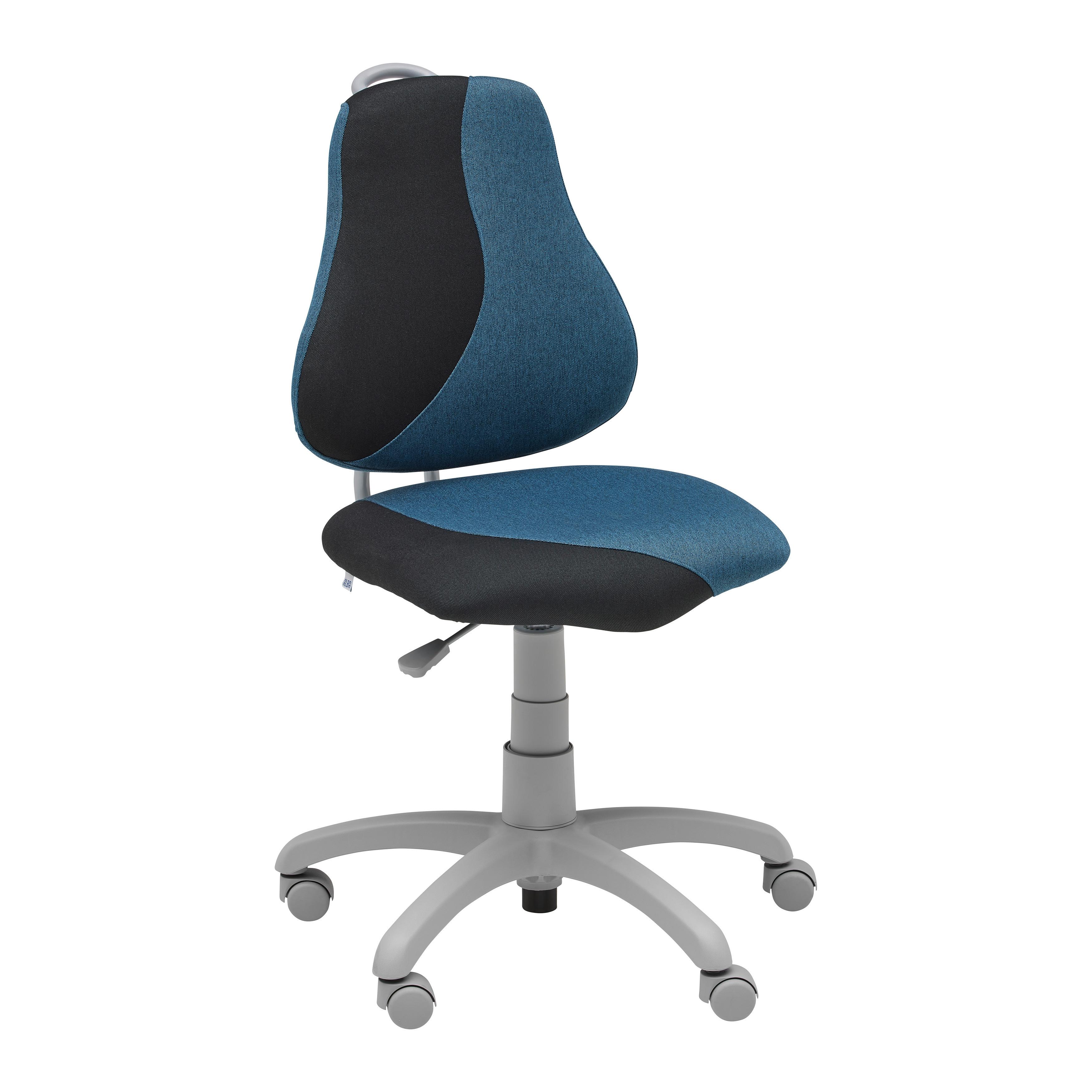 Jugenddrehstuhl Kiki S-Line Blau/Schwarz - Blau/Schwarz, KONVENTIONELL, Kunststoff/Textil (64/84-106/64cm) - Mömax