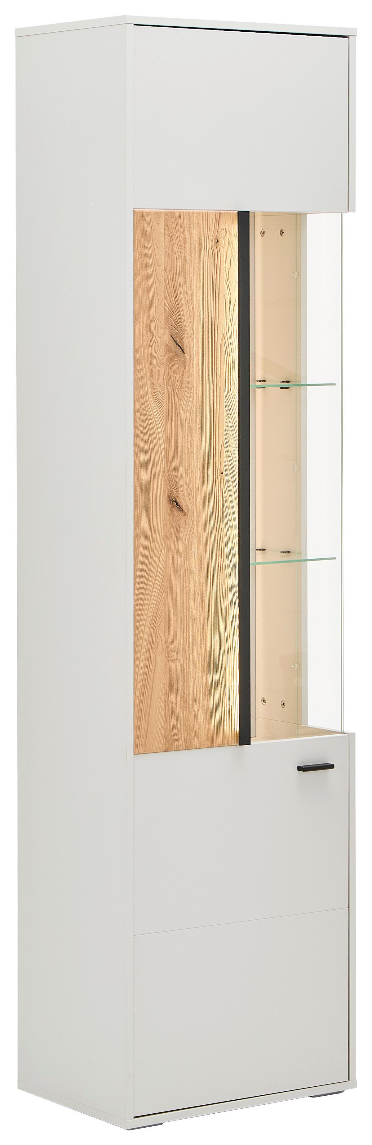 WITRYNA GLASGOW - antracytowy/kolor jesionowy, Konventionell, materiał drewnopochodny/tworzywo sztuczne (53,5/204/37,4cm) - Hom`in