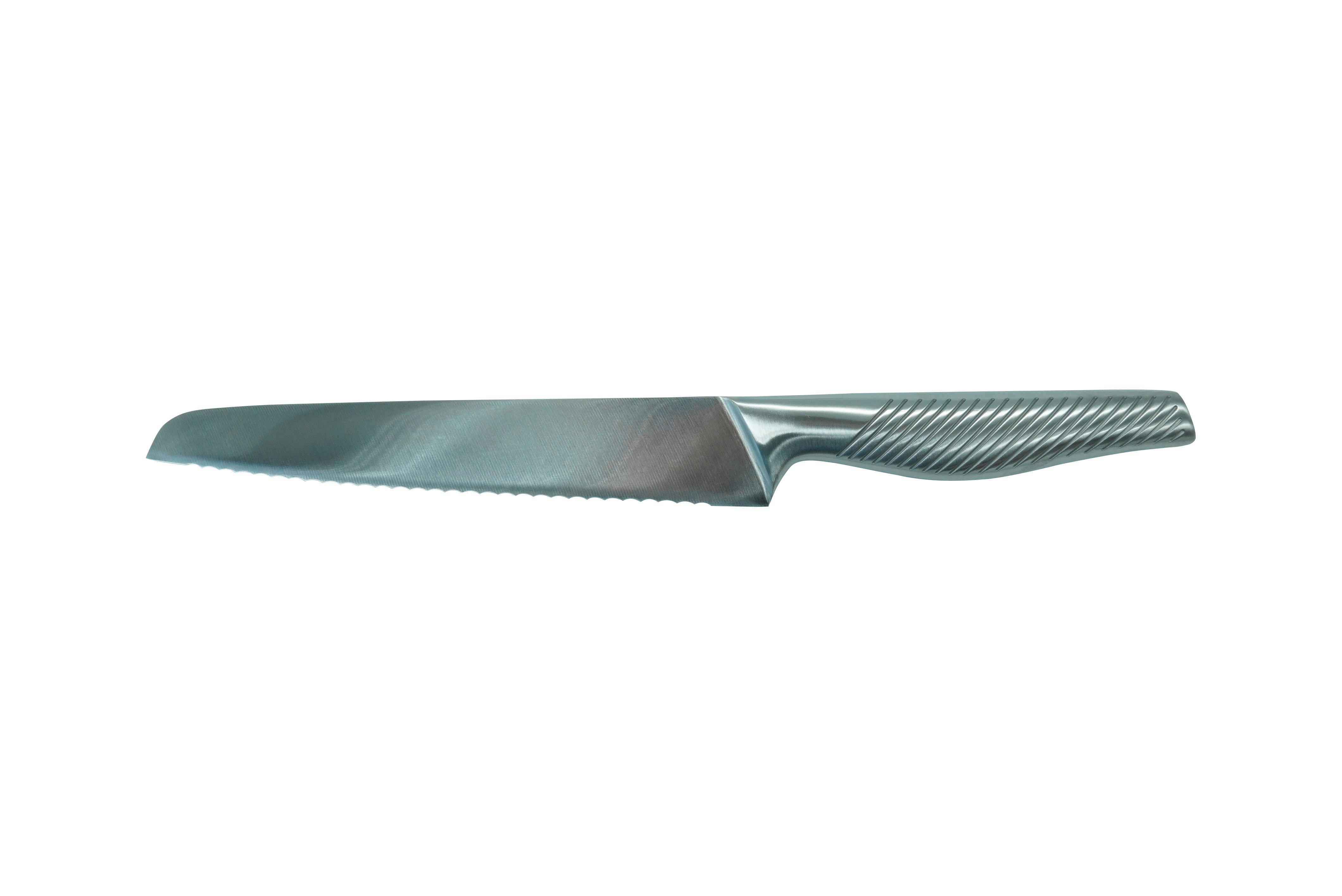 Nož Za Kruh Gourmet - barve nerjavečega jekla, Moderno, kovina (35cm) - Premium Living