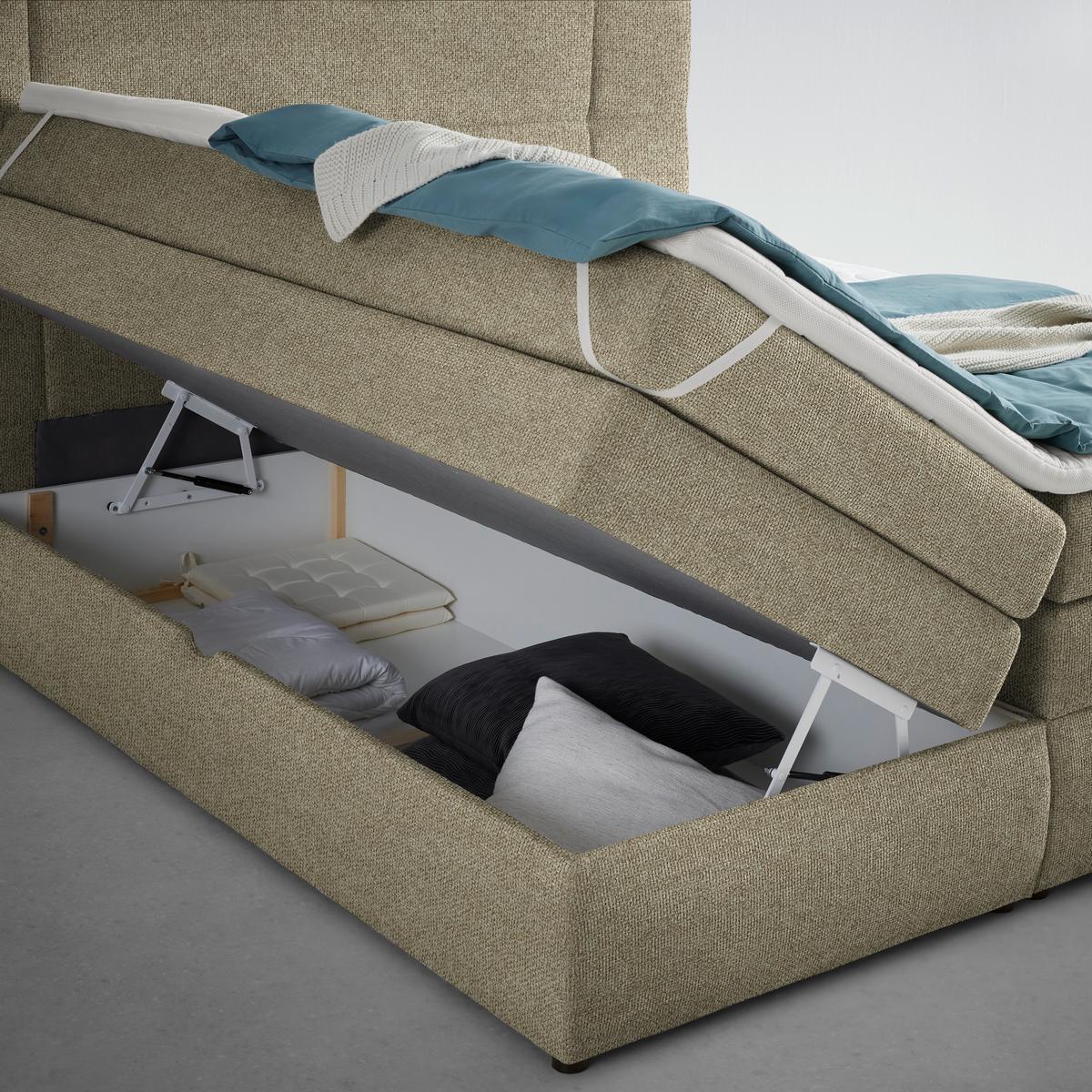 Boxspring Krevet Palace - taupe, Konvencionalno, tekstil/plastika (160/200cm) - Premium Living