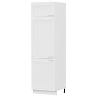 GESCHIRRSCHRANK COLURA - Weiss/Silberfarben, Trend, Holzwerkstoff/Kunststoff (60/207/57cm) - MID.YOU