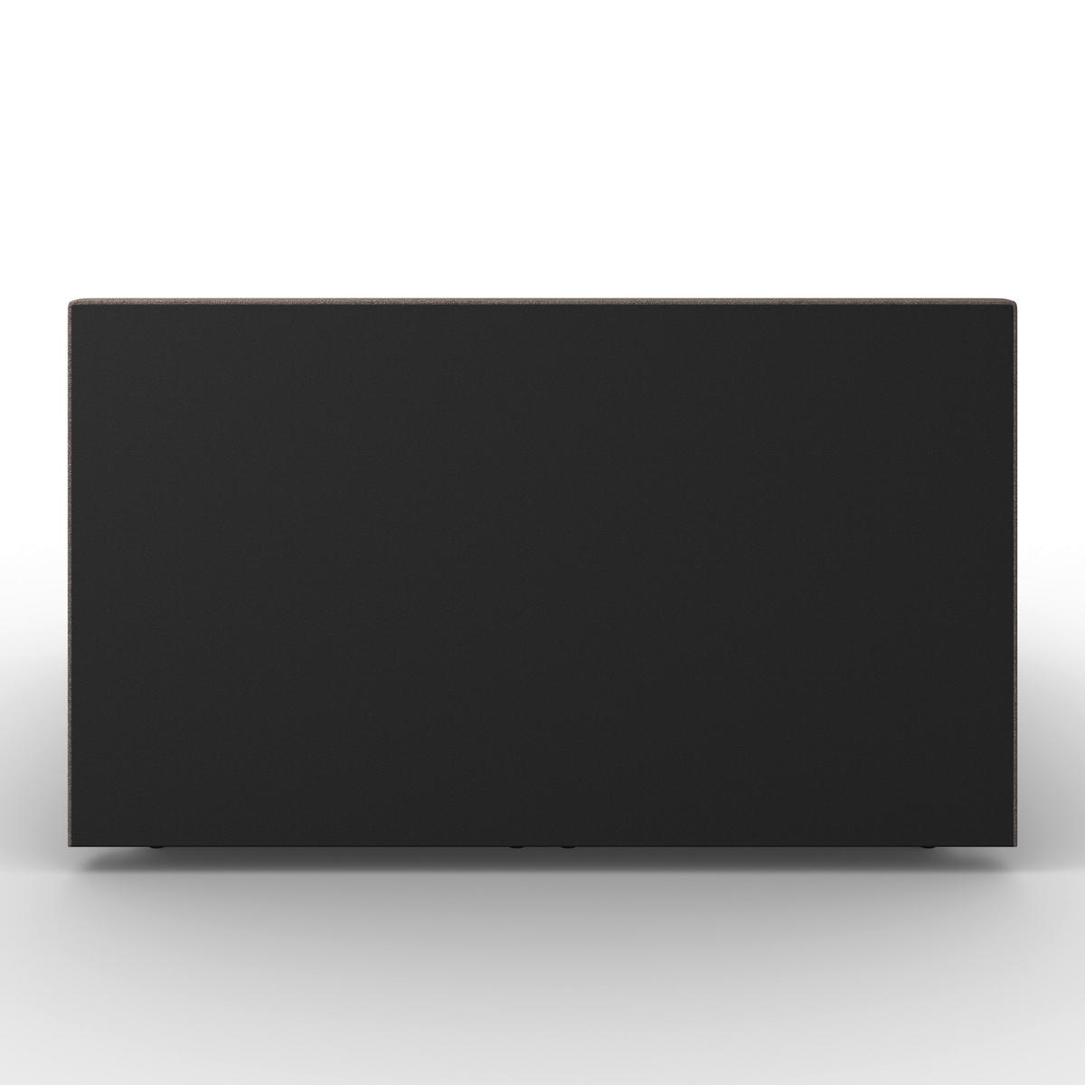 Boxbett Lily ca. 180x200 cm Mokka mit Topper - Schwarz/Mokka, MODERN, Holz/Textil (180/200cm) - Bessagi Home