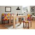 Stuhl In Patchwork/nuss - MODERN, Holz/Textil (45/90/50cm) - MODERN LIVING