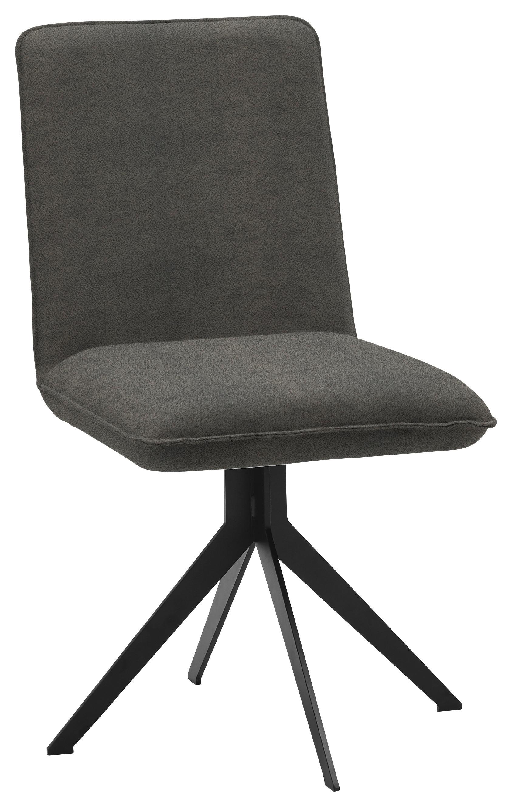 KRZESŁO MALIBU - czarny/szary, Design, metal/tkanina (46,5/87/64cm) - Voleo