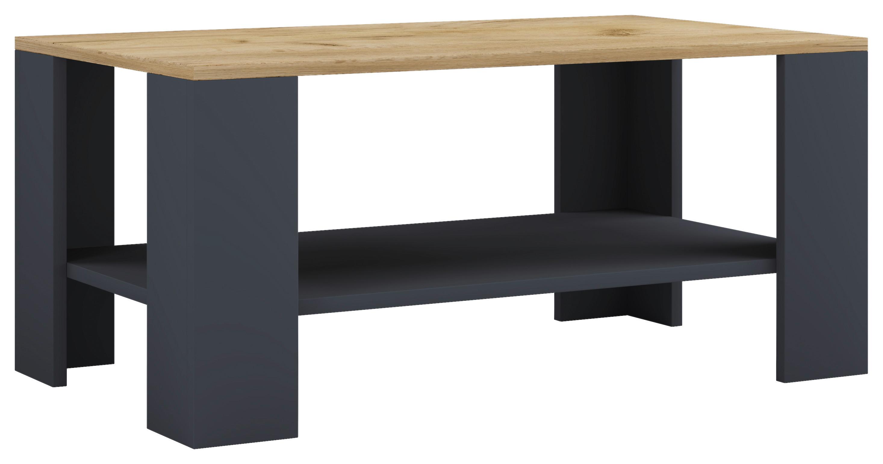 Klubska Miza Dalus, Antracit, 90x41 - antracit, Moderno, leseni material (90/53/41cm) - MID.YOU