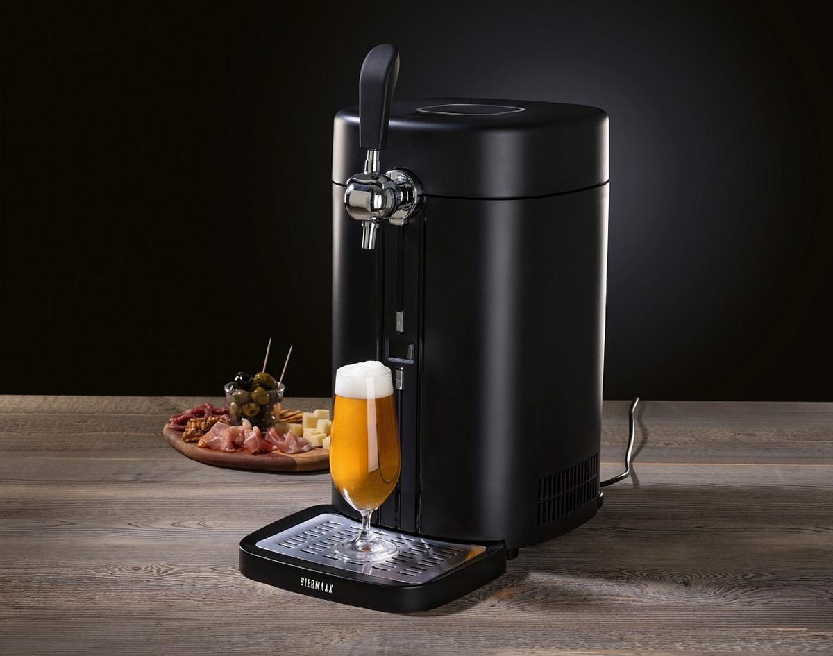 MASZYNA DO NALEWANIA PIWA BIER MAXX - kolor srebrny/czarny, Basics, tworzywo sztuczne (26,4/41/52,6cm)