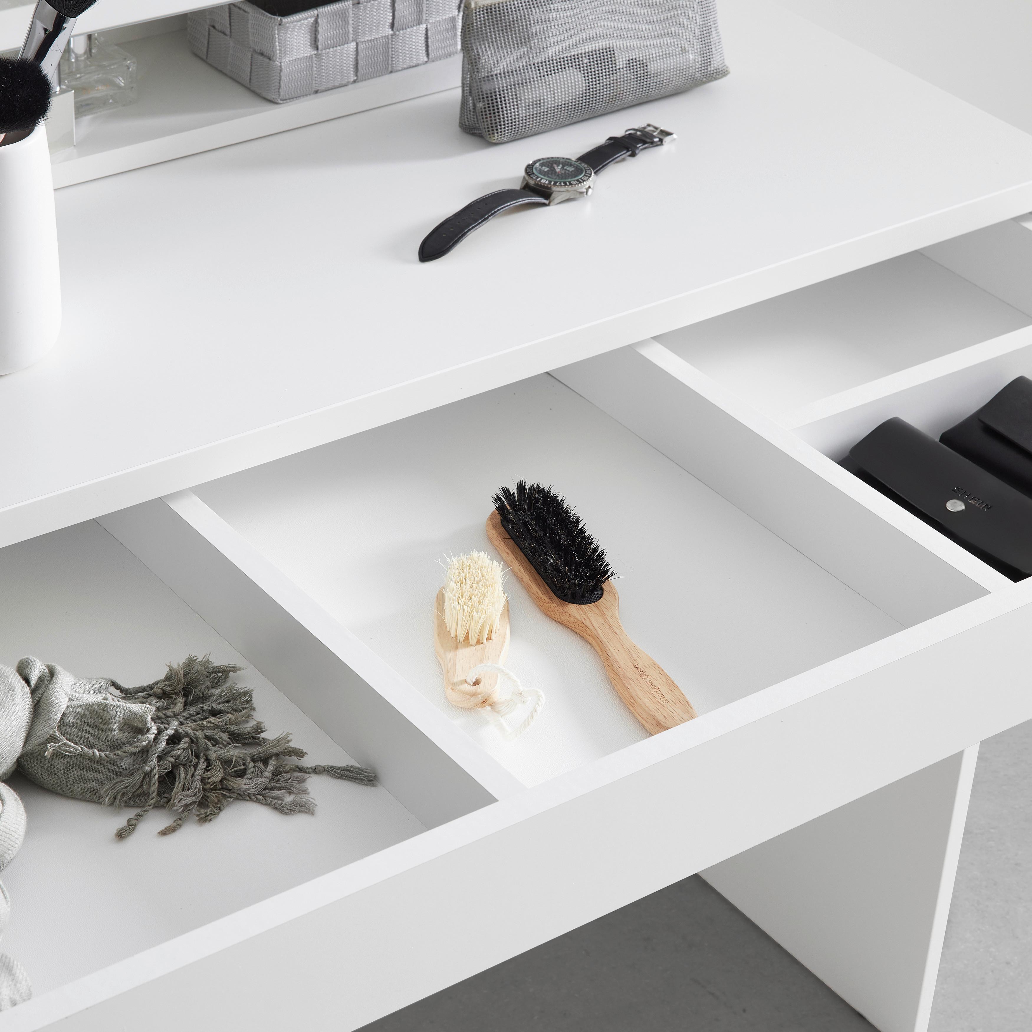 SMINKBORD EVA II -EXKLUSIV- - Modern, trämaterial/glas (100/140/45cm) - Mömax