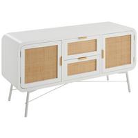 KOMODA NISKA LICHTENFELS - kolor naturalny/biały, Modern, materiał drewnopochodny/metal (120/60/37,5cm) - Livetastic