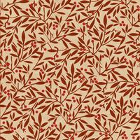 Serviette By Nature in Braun/Rot/Hellbraun - Hellbraun/Rot, MODERN, Papier (33/33cm)