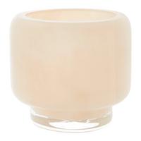 Laterna Za Svečo Glow - krem barve, Konvencionalno, steklo (7/6,5cm) - Modern Living