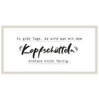 Dekoschild Wording I Grau/Schwarz ca. 40x20cm - Design, Metall (40/20cm) - Modern Living