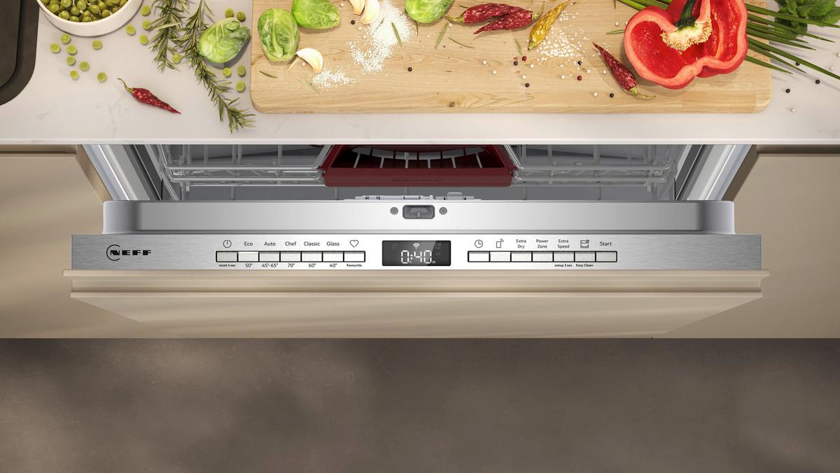 Geschirrspüler S155EVX04E Edelstahlfarben - Edelstahlfarben, MODERN, Metall (59,8/81,5/55cm) - Neff