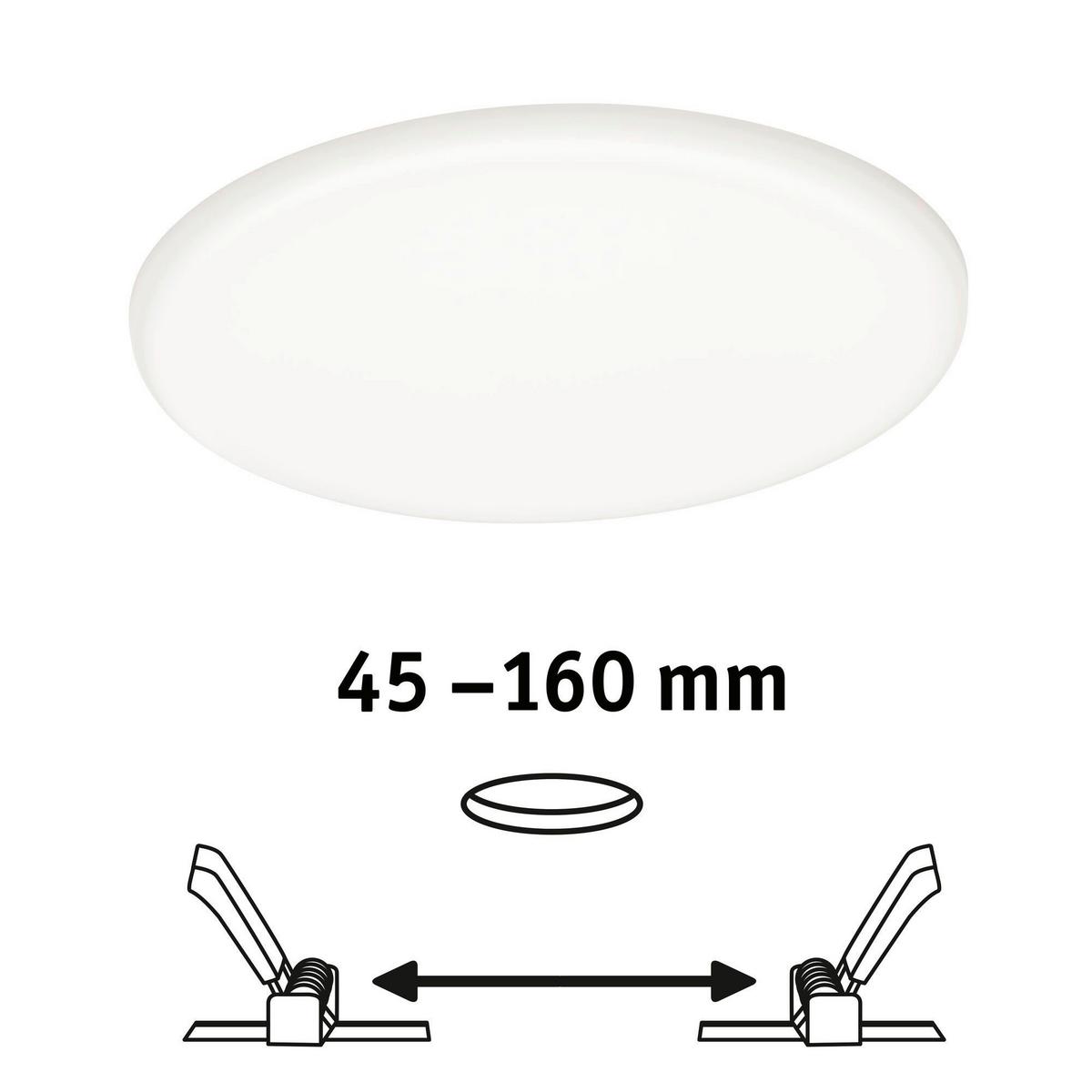 LED-Paneel Verluna Varifit in Weiß max. 17,5 Watt - Weiß, LIFESTYLE, Kunststoff (18,5cm) - Paulmann