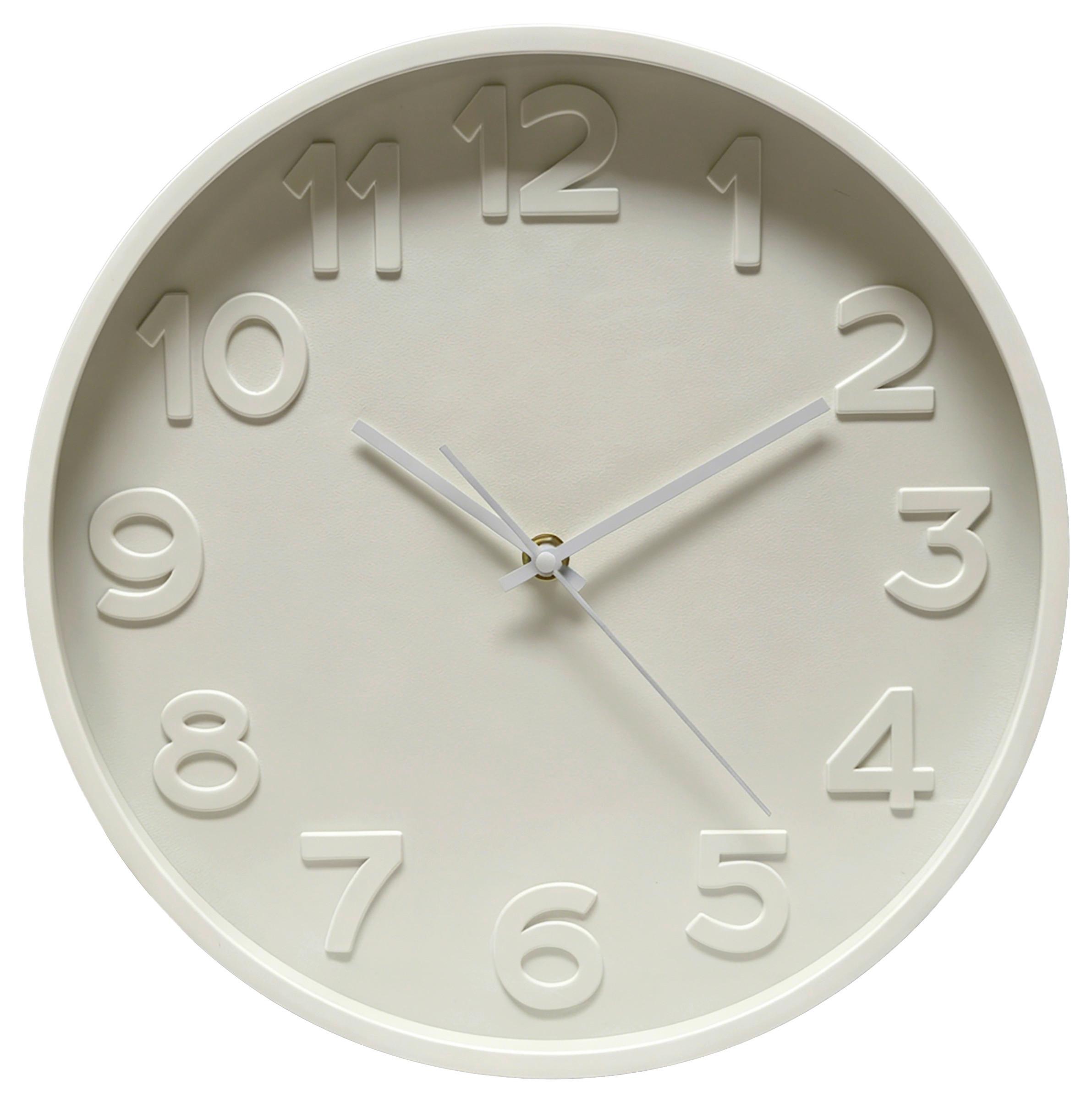 Ceas De Perete Lowe Cca. 30 Cm - alb, Modern, plastic/sticlă (30/4cm) - Mömax
