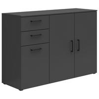 Comodă MULTI - grafit, Modern, material pe bază de lemn (120/83/40cm) - Modern Living