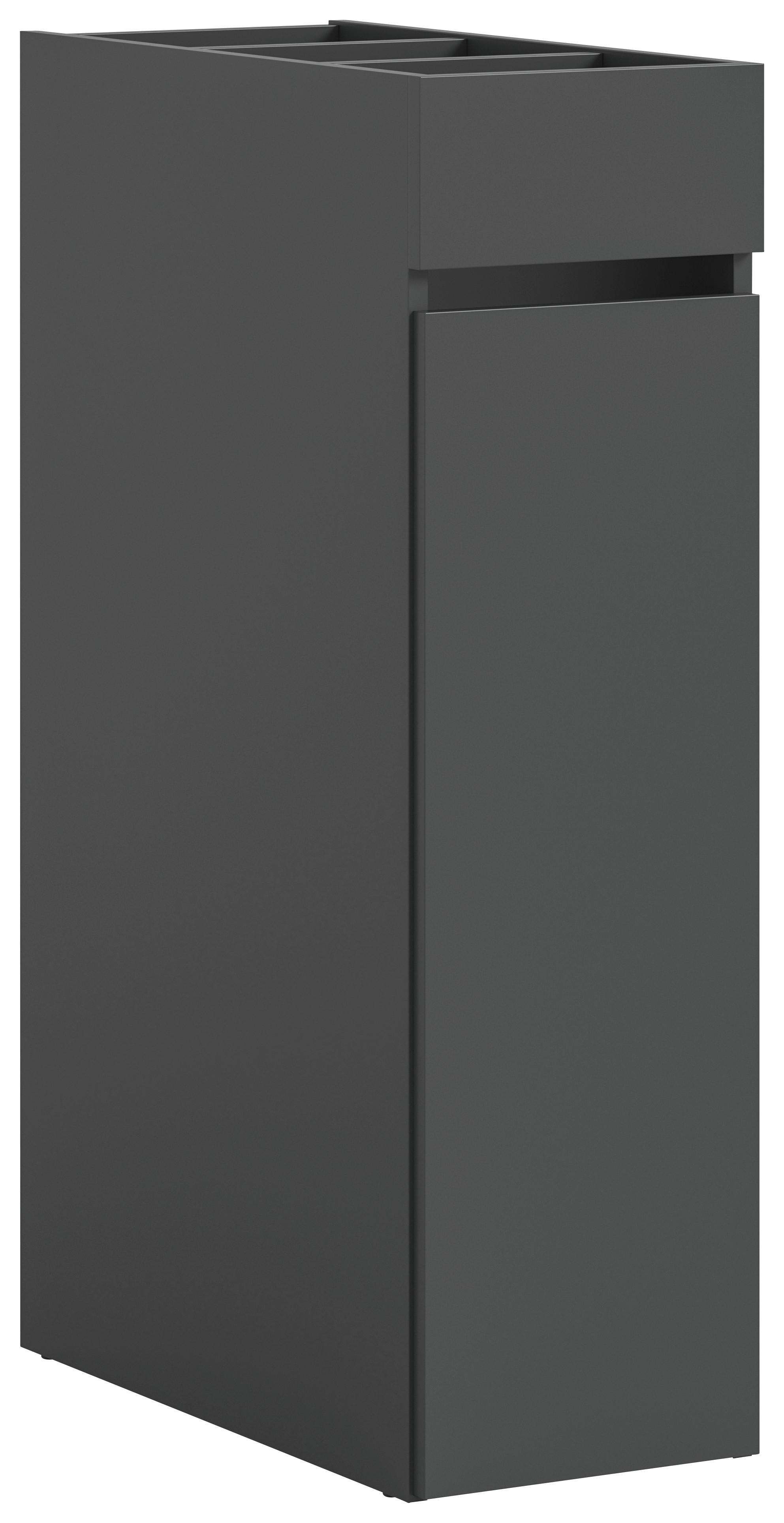 Badezimmerregal Free Anthrazit - Anthrazit, Basics, Holzwerkstoff/Kunststoff (29/101/60cm) - MID.YOU