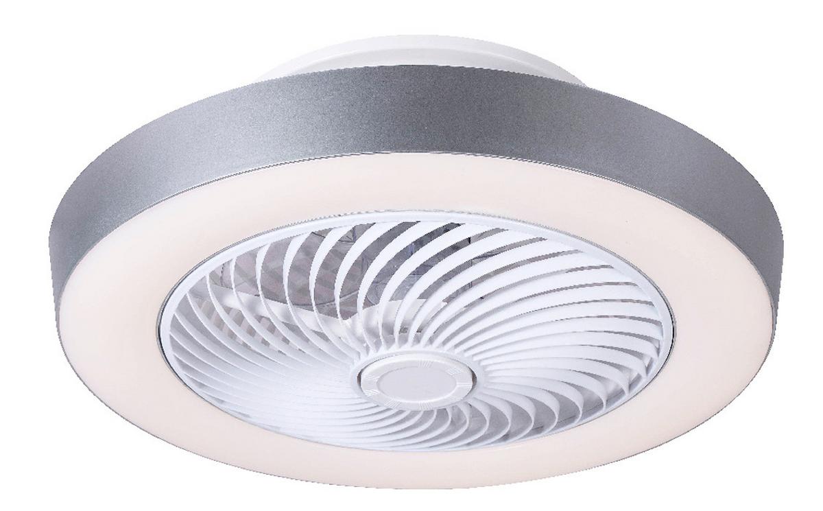 DECKENVENTILATOR 03635 GHARRA - Klar/Weiss, Basics, Kunststoff/Metall (54,8/20,6cm) - Globo