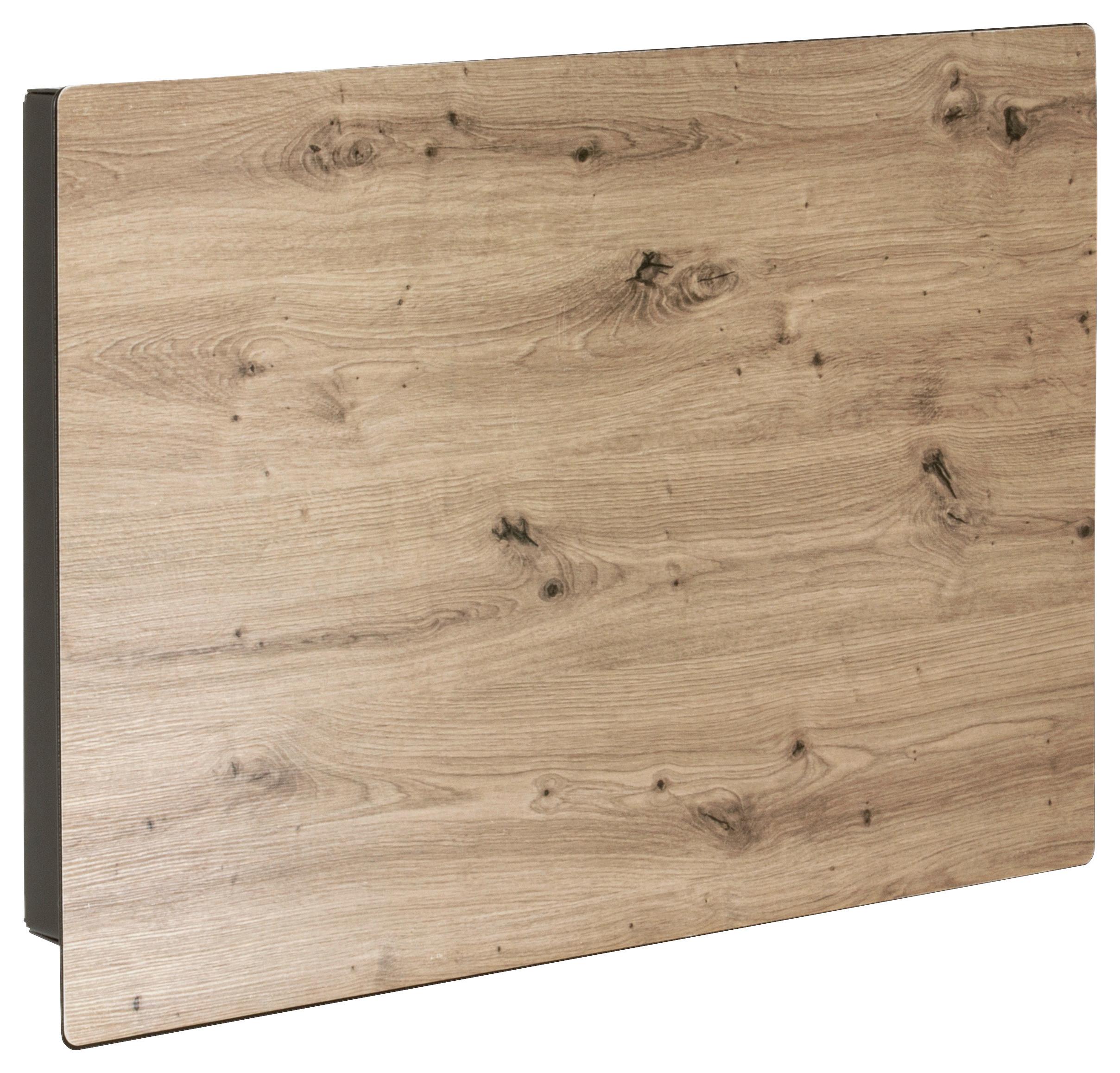 SKRZYNKA NA KLUCZE OAK - czarny/dąb artisan, Modern, metal (28/19/4cm)