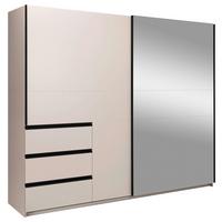 Omara Z Drsnimi Vrati Wilma, Kašmir - kašmir/črna, Moderno, kovina/leseni material (250/210/61,5cm) - P & B