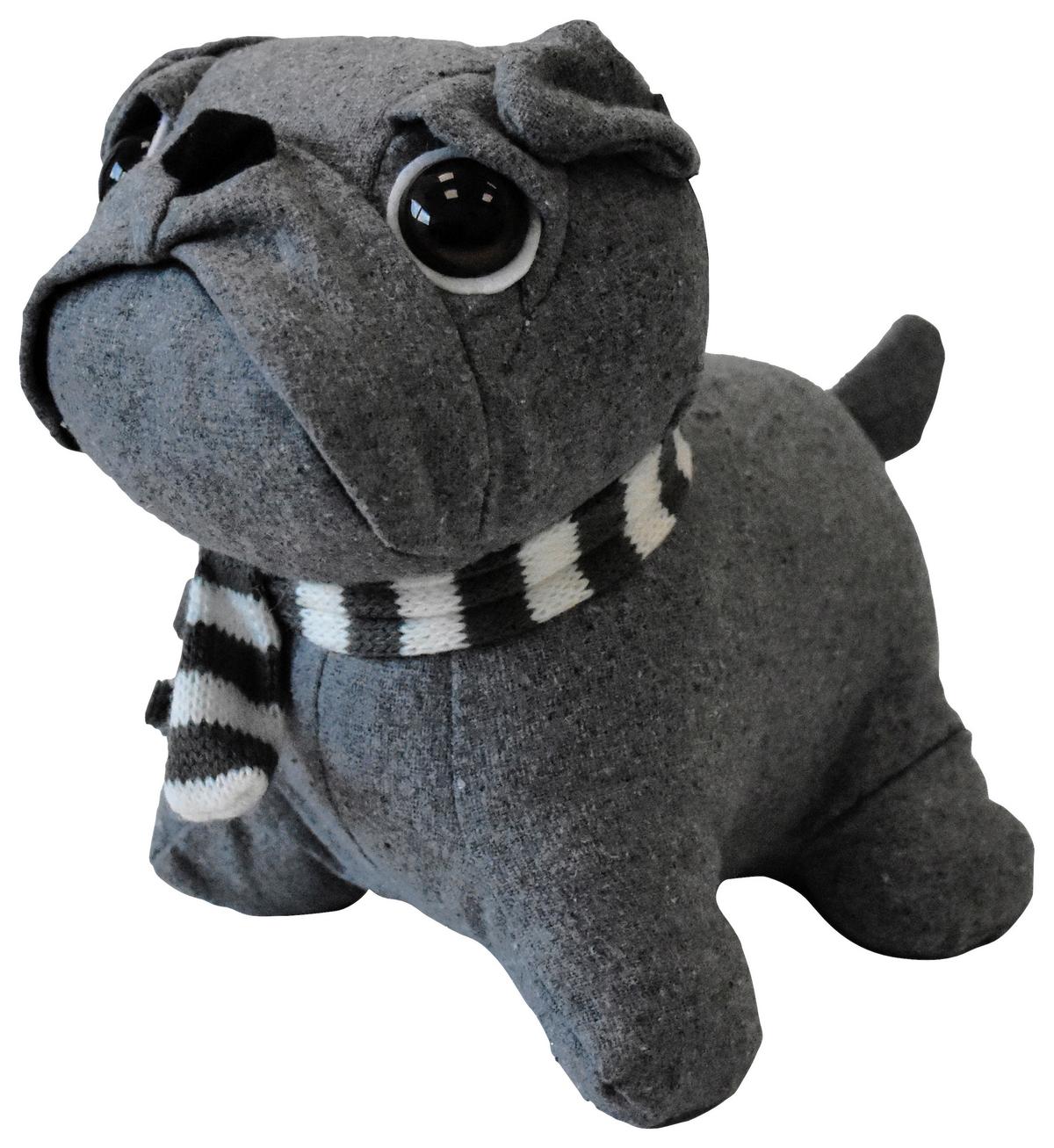 Zaustavljalec Vrat Mops - srebrne barve/antracit, Konvencionalno, tekstil (25/20cm) - Modern Living