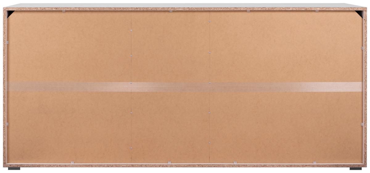 Široka Komoda Image 51a, Bela - črna/bela, Design, umetna masa/leseni material (178/80/40cm) - MID.YOU