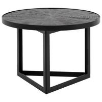 Klubska Miza Wl6.790 - črna, Design, kovina/leseni material (58/58/40cm) - MID.YOU