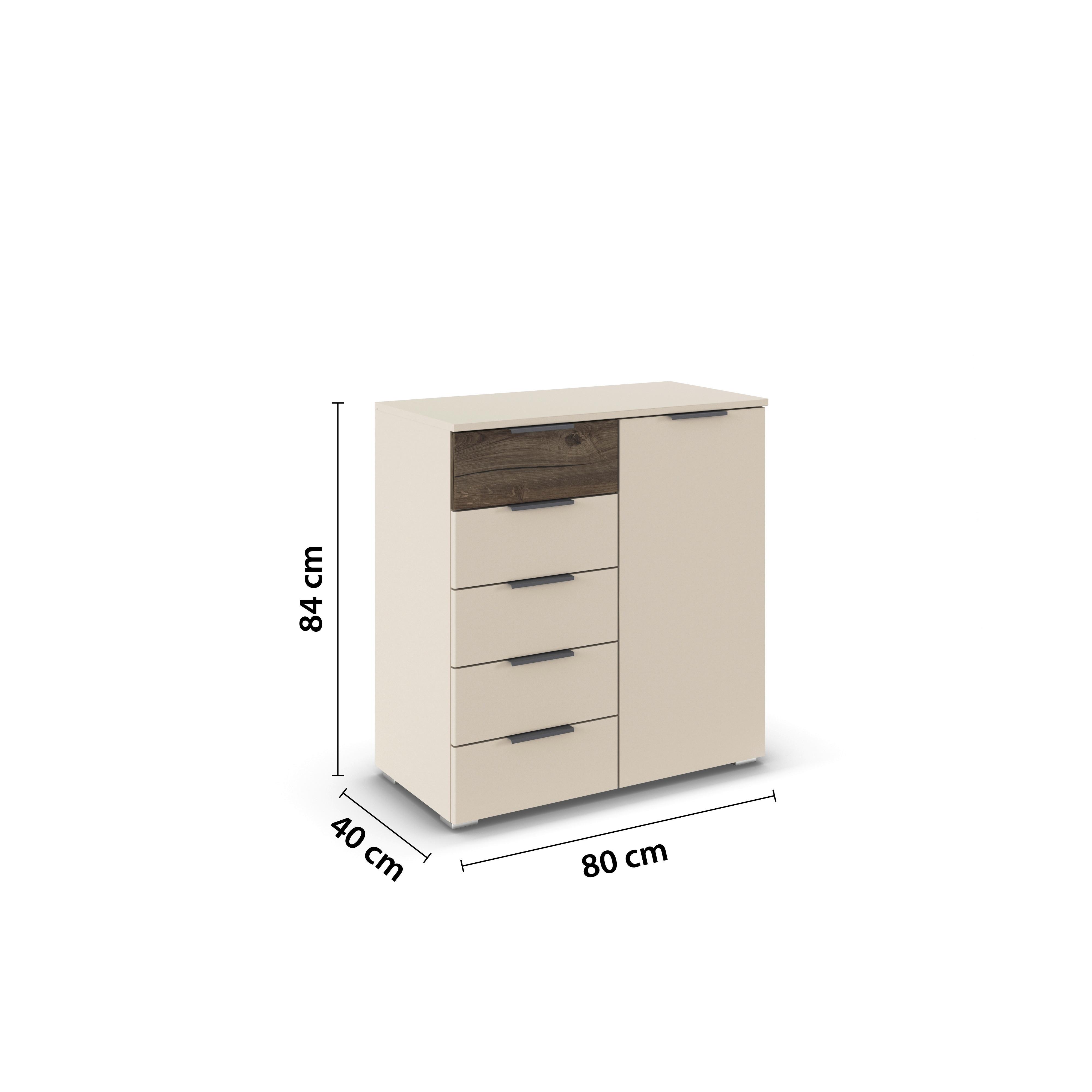Komoda Sajo - boje šampanjca, Trend, drvni materijal (80/84/40cm) - Premium Living