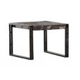 Couchtisch Holz - Dunkelbraun, LIFESTYLE, Holz/Metall (60/60/45cm) - ZANDIARA