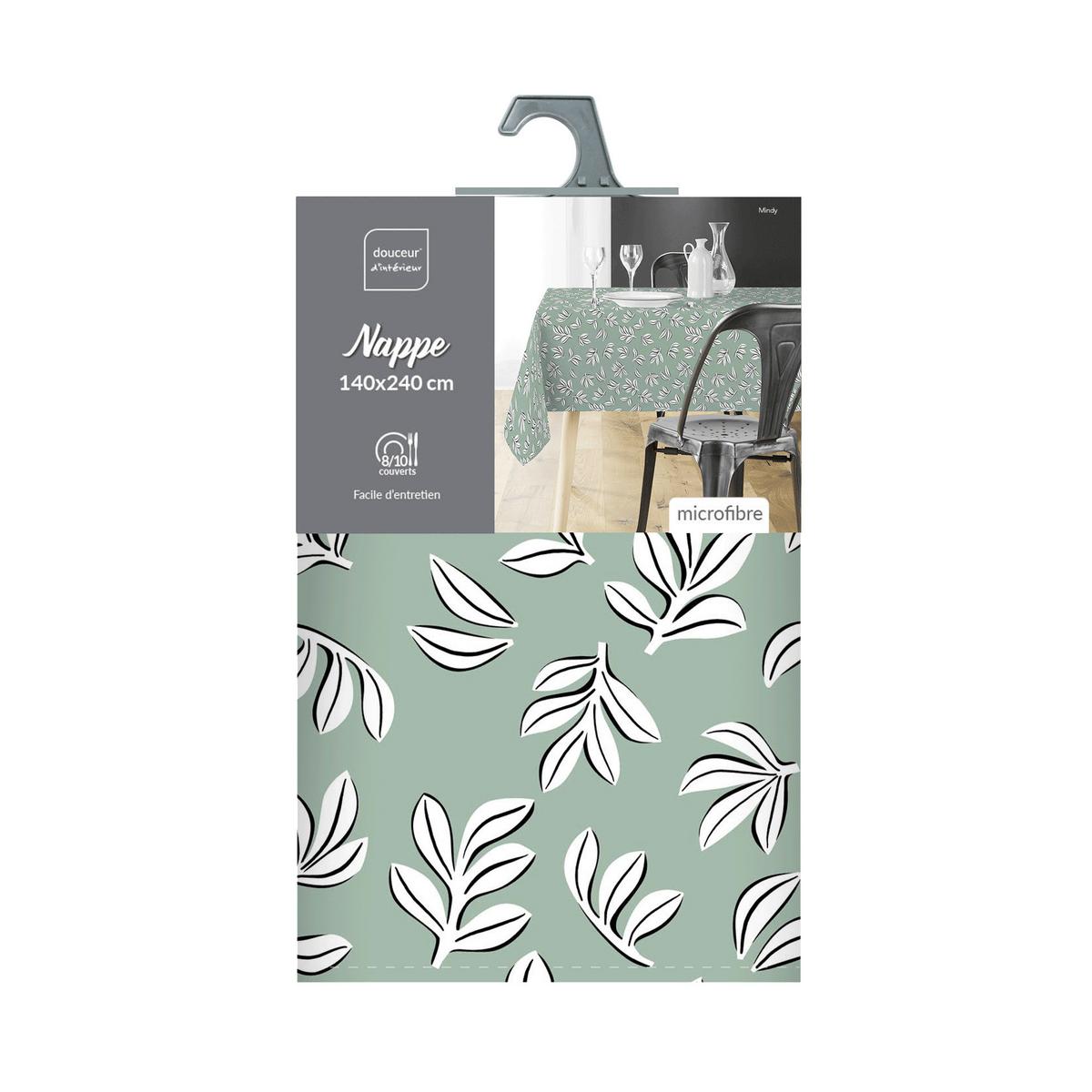 Față de masă cca. 140x240cm - verde salvie, Basics, textil (140/240cm)