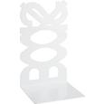 Suport Lateral Books - alb, metal (12/21/11cm) Suport Lateral Books - alb, metal (12/21/11cm)