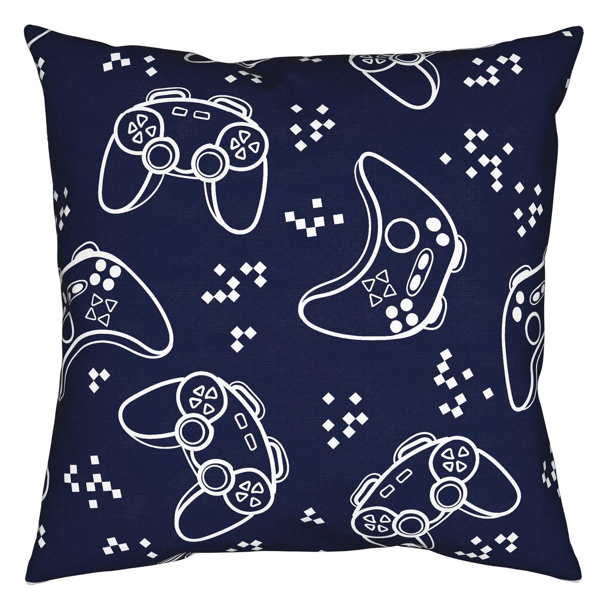 Jugendbettwäsche Gaming Blau/Weiß ca. 135x200cm - Blau, Textil (135/200cm) - Modern Living