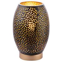 Namizna Svetilka Narri - zlate barve/črna, Basics, kovina (15/23cm) - Globo
