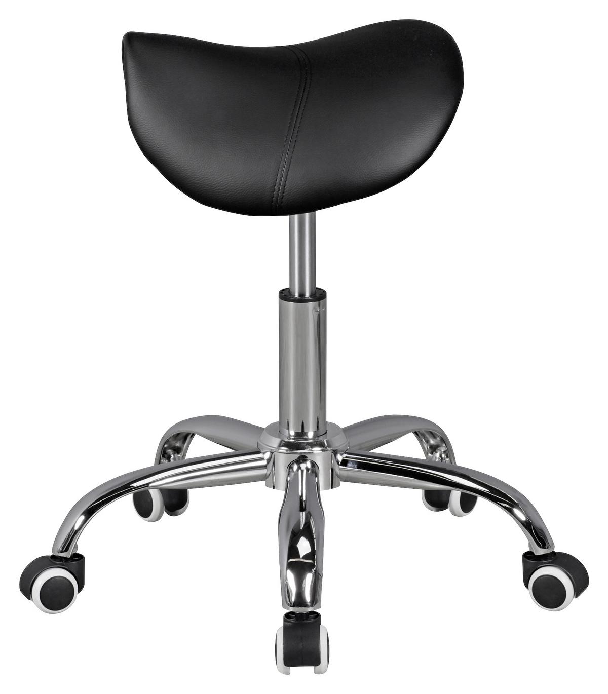Vrtljivi Stolček Curve - črna/barve aluminija, Moderno, tekstil (60/48/60cm) - MID.YOU
