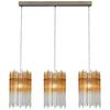 HÄNGLAMPA STAB - bärnstensfärgad/champagne, Modern, metall/glas (81/20/150cm)