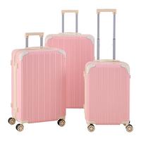 Reisekofferset Madeira Rosa, 3-teilig - Pink, KONVENTIONELL, Kunststoff/Textil - Mömax
