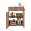 WASTAFELCOMBINATIE NAPOLI -EXKLUSIV- - Wit/Zwart, Modern, Houtcomposiet/Metaal (60/78/45cm) - Mömax