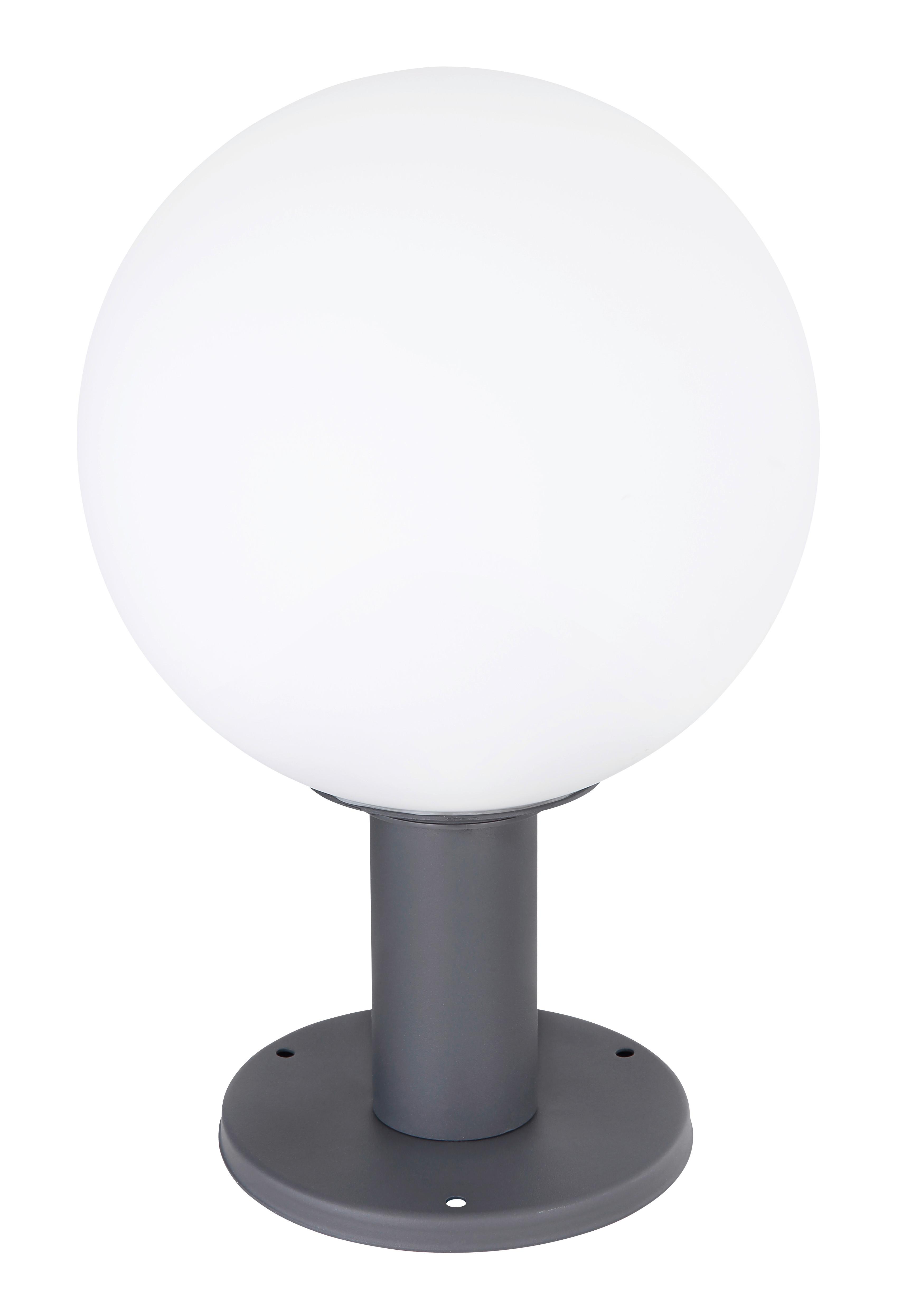 Zunanja Stoječa Svetilka Ossy, Antracit - bela/opal, Basics, kovina/steklo (25/38cm) - Globo