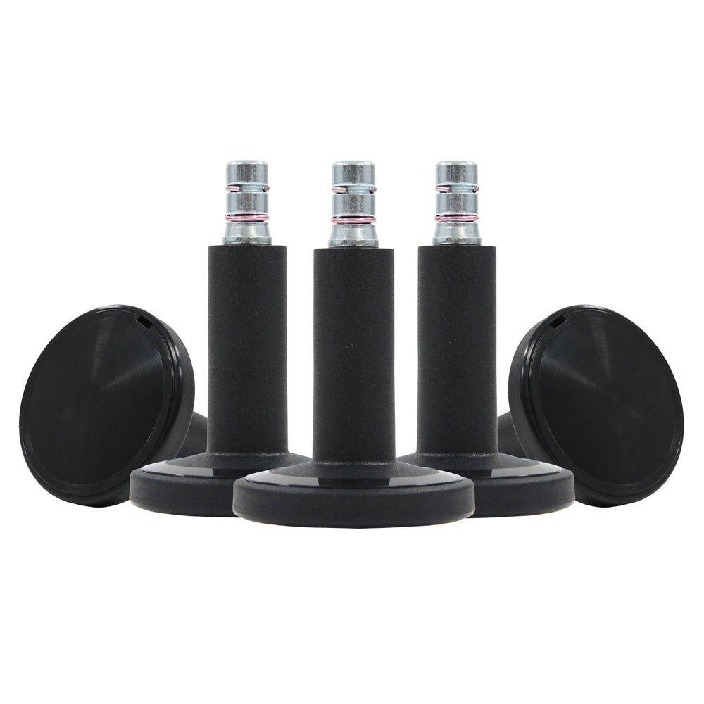 Set Drsnikov Za Pisarniški Stol Stato-M, Črna, 5-Delni - črna, Basics, kovina/umetna masa (6/6,9/6cm) - MID.YOU