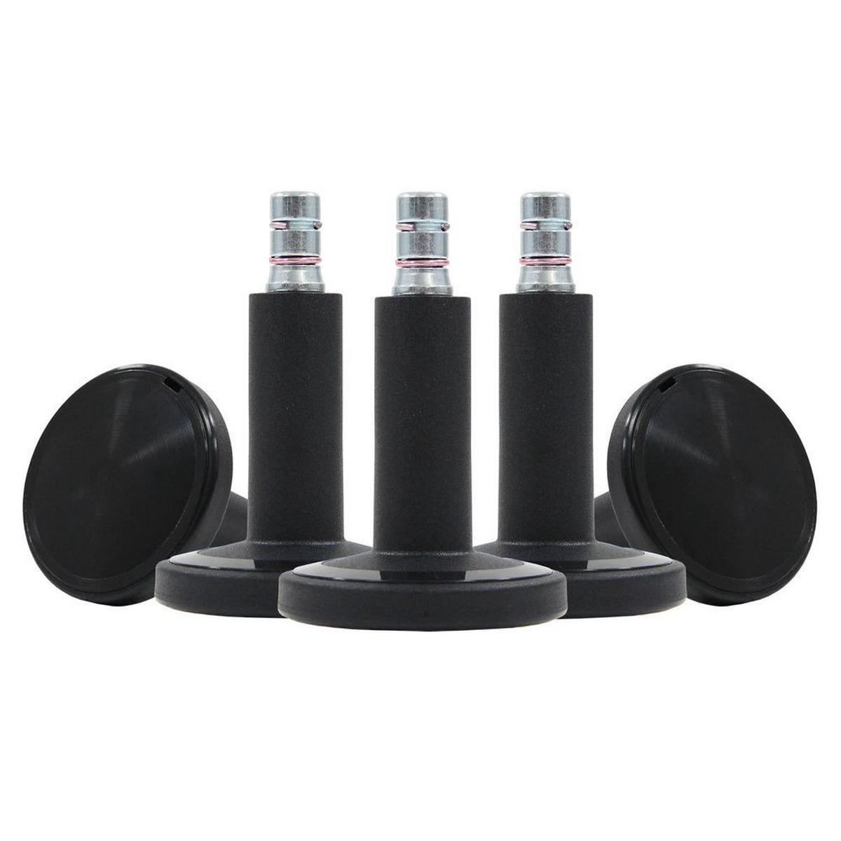 Set Drsnikov Za Pisarniški Stol Stato-M, Črna, 5-Delni - črna, Basics, kovina/umetna masa (6/6,9/6cm) - MID.YOU