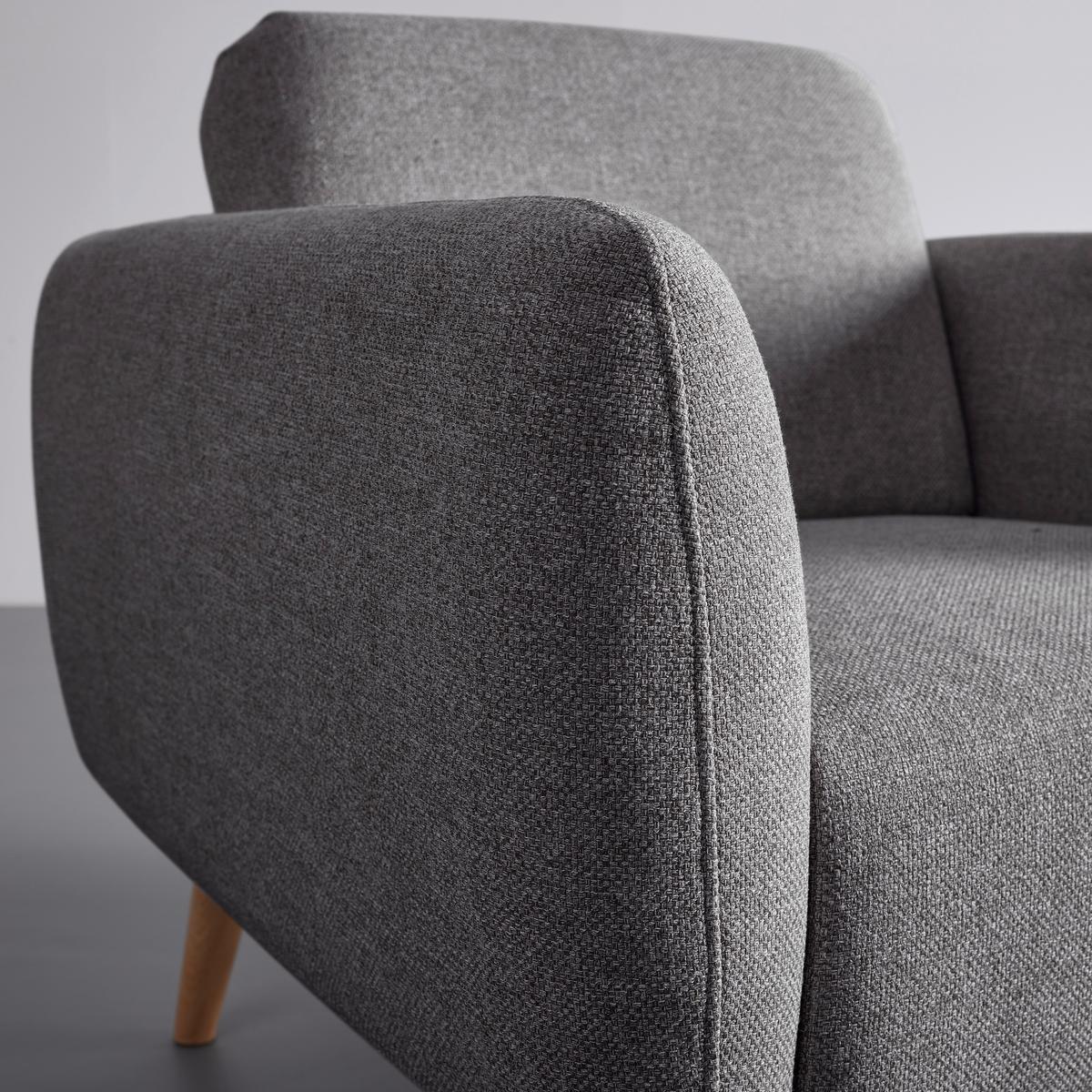 Sessel Pia Dunkelgrau Webstoff - Dunkelgrau/Naturfarben, MODERN, Holz/Textil (86/76/75cm) - Bessagi Home
