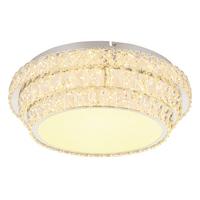 LED-DECKENLEUCHTE 68157-48 - Klar/Chromfarben, Lifestyle, Kunststoff/Metall (50/15,5cm) - Globo