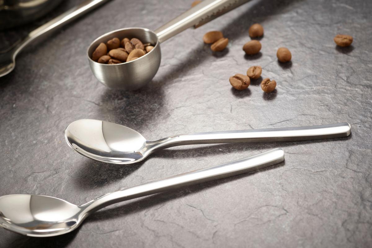 Kaffeeset Cosme in Silberfarben, 23-teilig - Silberfarben, Basics, Metall - Echtwerk