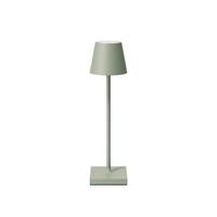 LAMPA STOŁOWA Z AKUMULATOREM 4543501 NUINDIE POCKET - szałwiowy, Basics, metal (5,6/5,6/21cm) - Sigor