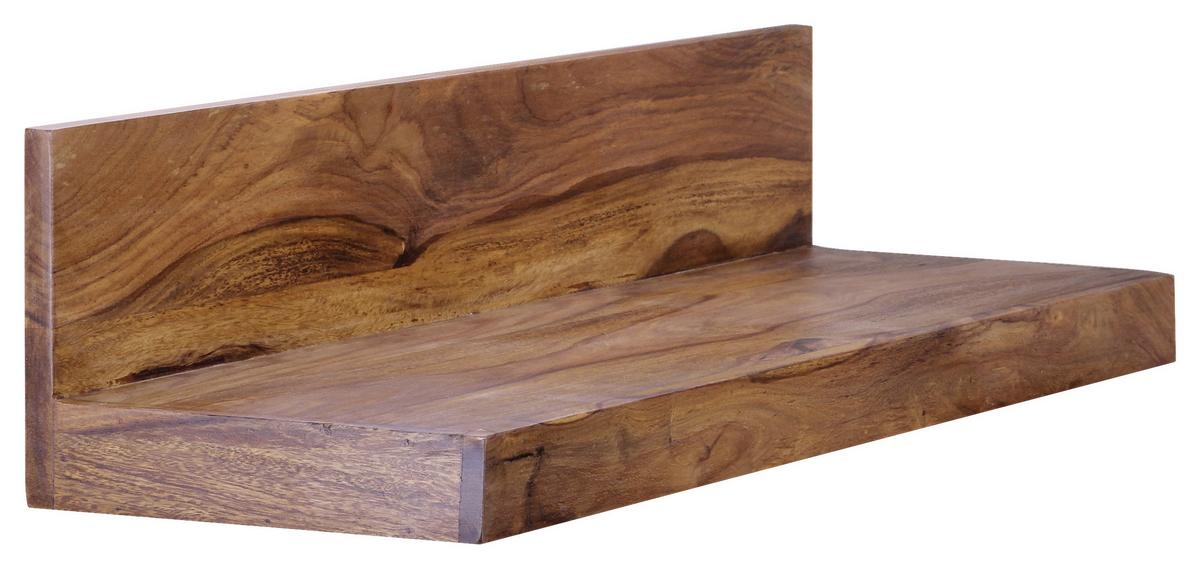 Wandregal in Sheeshamfarbe 'Mumbai' - Sheeshamfarben, MODERN, Holz (110/17/24cm) - MID.YOU