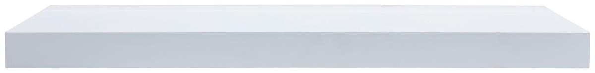 PÓŁKA ŚCIENNA ZACK - biały, Basics, materiał drewnopochodny (80/5/25cm) - Xora