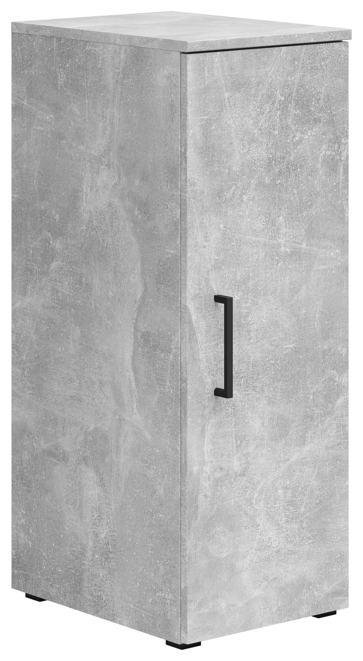 Schrank Multistauraum Grau - Schwarz/Grau, MODERN, Holzwerkstoff/Kunststoff (30/83/40cm) - Mömax