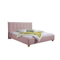 Polsterbett Tracy Rosa ca. 160x200 cm - Rosa/Naturfarben, MODERN, Holz/Textil (160/200cm) - Livetastic