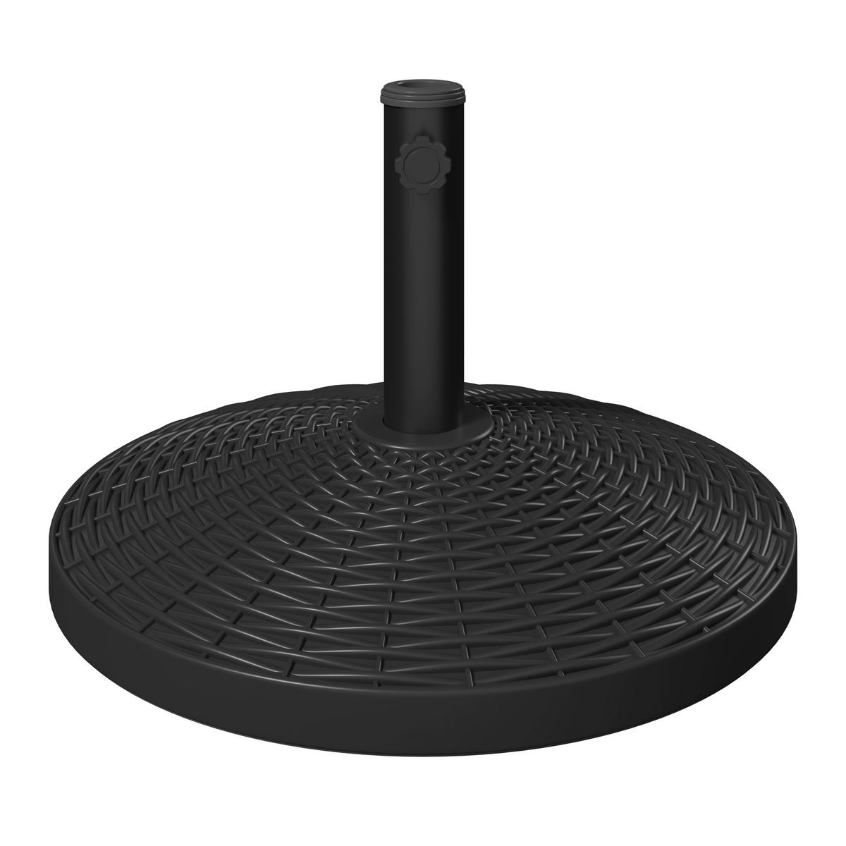 Stojalo Za Senčnik Igi - črna, Basics, kamen/umetna masa (50/34cm) - Mömax