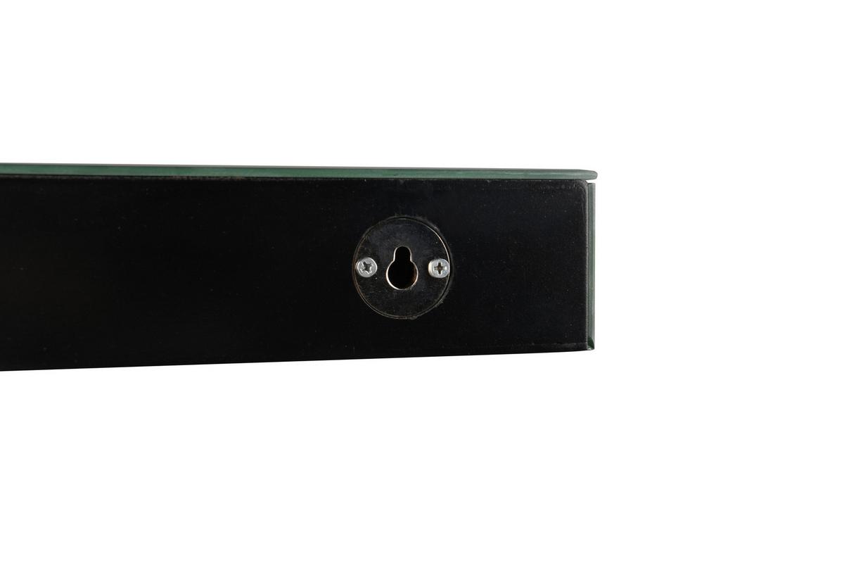 Wandboard Zoe Silberfarben - Silberfarben, LIFESTYLE, Glas/Kunststoff (30/5,5/15cm) - Mömax