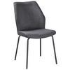 Stol Ella - črna/antracit, Moderno, kovina/tekstil (50/89/62cm) - Mömax